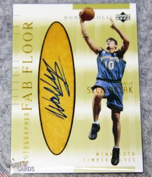 2001-02 Wally Szczerbiak #WS-A Upper Deck Honor Roll Fab Floor Autographed-front