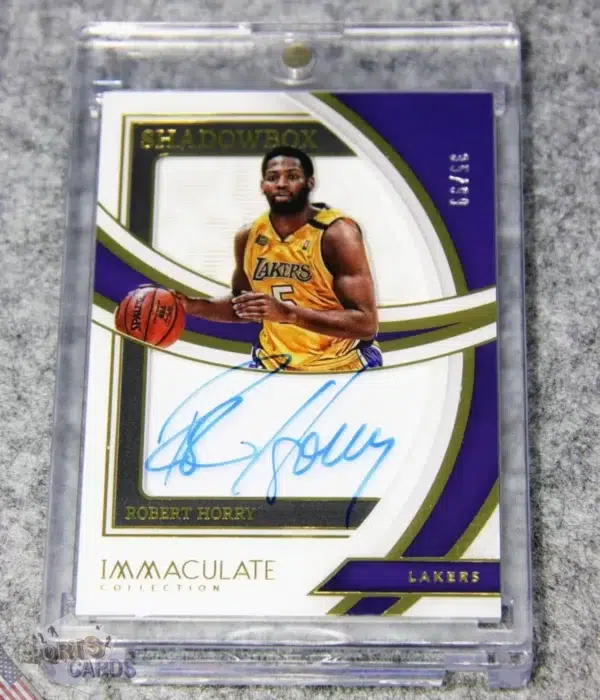 2021-22 Robert Horry #SBS-RHA Panini Immaculate Shadowbox Autograph /99
