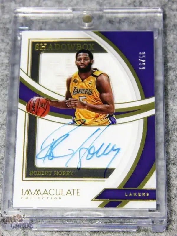 2021-22 Robert Horry #SBS-RHA Panini Immaculate Shadowbox Autograph /99-front