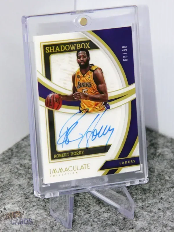 2021-22 Robert Horry #SBS-RHA Panini Immaculate Shadowbox Autograph /99-stand