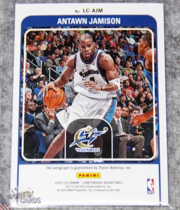 Alternative view of 2022-23 Antawn Jamison #LC-AJM Panini Legendary Contenders Signature /99