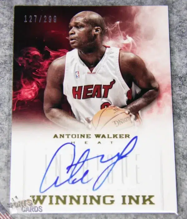 2012-13 Antoine Walker #14 Panini Intrigue Winning Ink Autograph /299