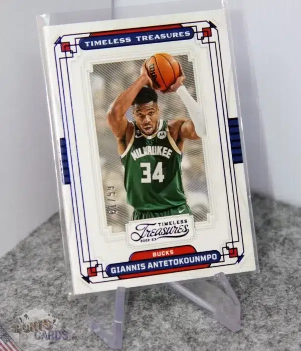 2022-23 Giannis Antetokounmpo #365 Panini Chronicles Timeless Treasures Blue /99-stand