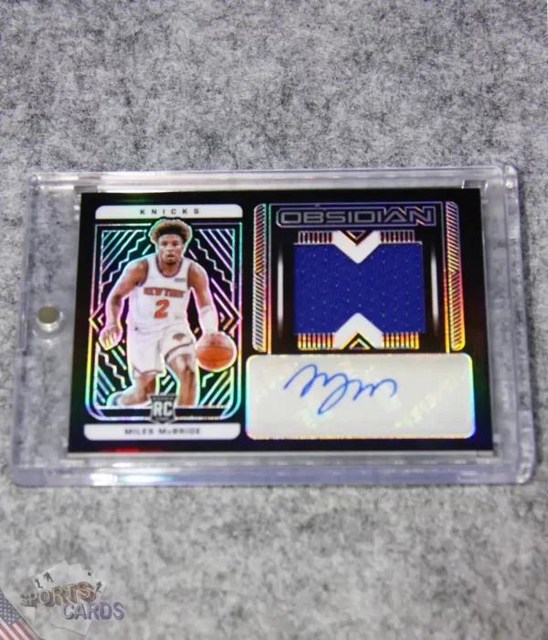 2021-22 Miles McBride #222 Panini Obsidian Jersey RC Auto /99