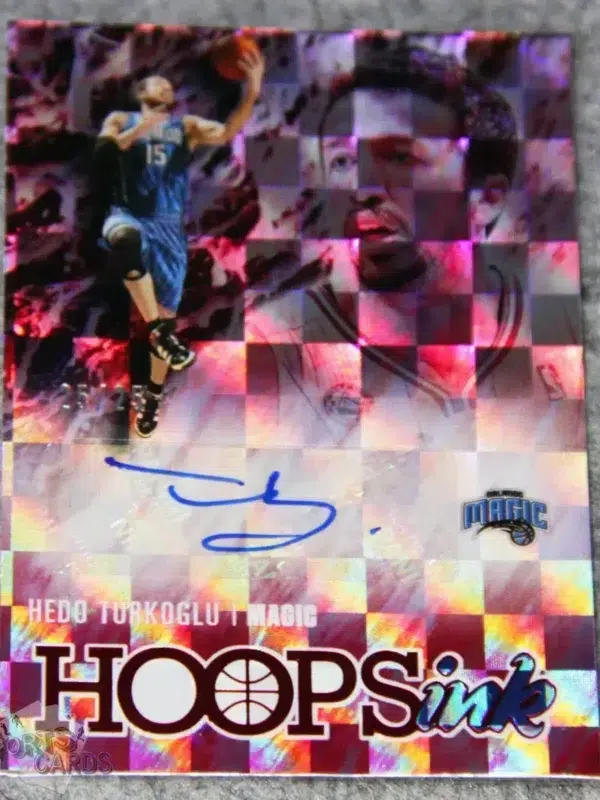 2020-21 Hedo Turkoglu #HI-HTU Panini NBA Hoops Ink Autograph