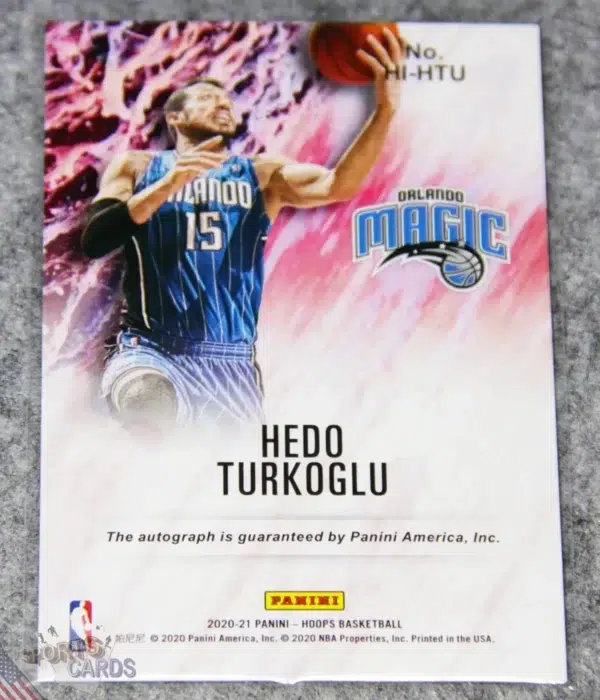 Alternative view of 2020-21 Hedo Turkoglu #HI-HTU Panini NBA Hoops Ink Autograph
