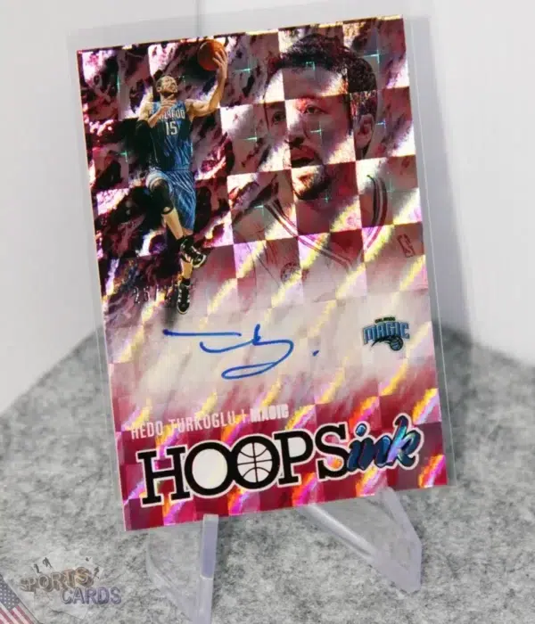 2020-21 Hedo Turkoglu #HI-HTU Panini NBA Hoops Ink Autograph-stand