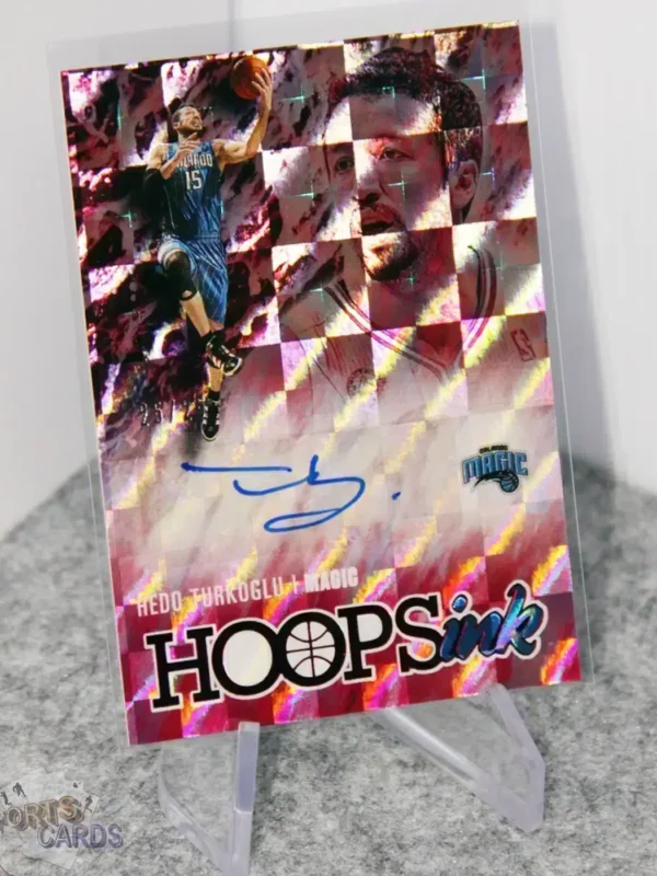 2020-21 Hedo Turkoglu #HI-HTU Panini NBA Hoops Ink Autograph-stand