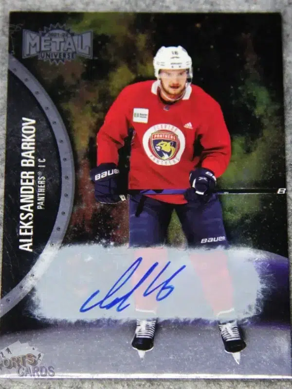 2021-22 Aleksander Barkov #109 Skybox Metal Universe Autograph