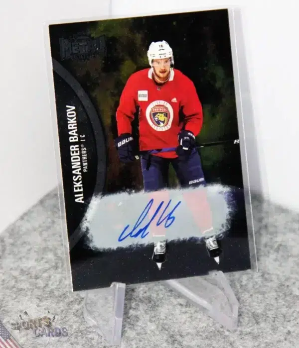 2021-22 Aleksander Barkov #109 Skybox Metal Universe Autograph-stand