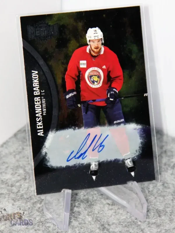 2021-22 Aleksander Barkov #109 Skybox Metal Universe Autograph-stand
