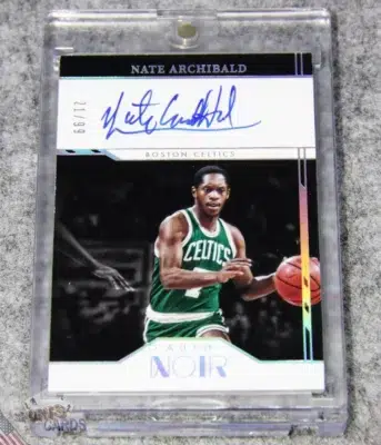 2021-22 Nate Archibald #ANC-NAR Panini Noir Auto /99-front