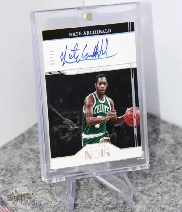 2021-22 Nate Archibald #ANC-NAR Panini Noir Auto /99-stand