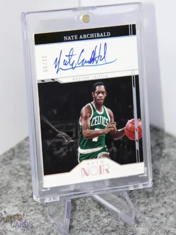 2021-22 Nate Archibald #ANC-NAR Panini Noir Auto /99-stand