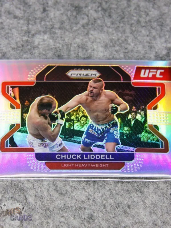 2022 Chuck Liddell #9 Panini Prizm UFC Silver Prizm-front
