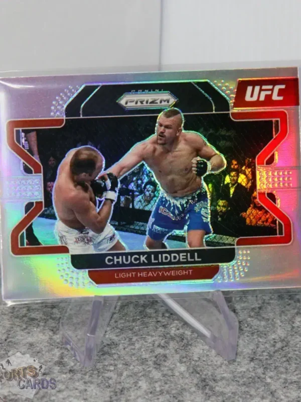 2022 Chuck Liddell #9 Panini Prizm UFC Silver Prizm-stand