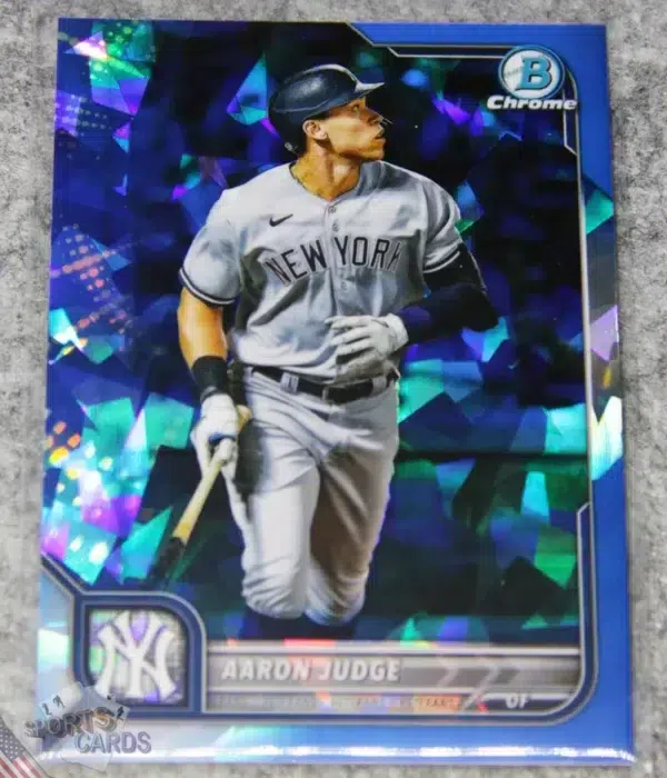 2022 Aaron Judge #90 Topps Bowman Chrome Sapphire Parallel-front