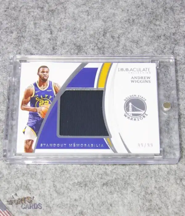 2020-21 Andrew Wiggins #SM-AWG Panini Immaculate Standout Memorabilia /99