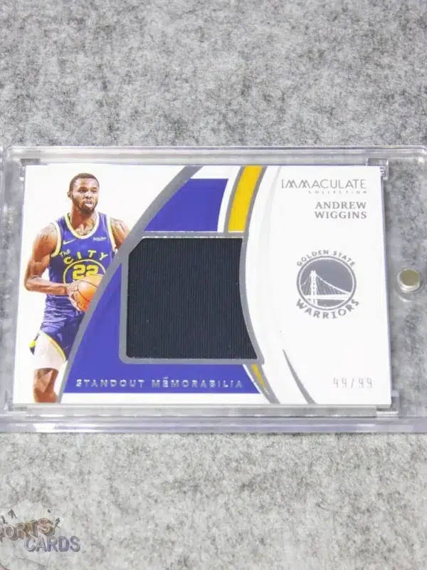 2020-21 Andrew Wiggins #SM-AWG Panini Immaculate Standout Memorabilia /99-front