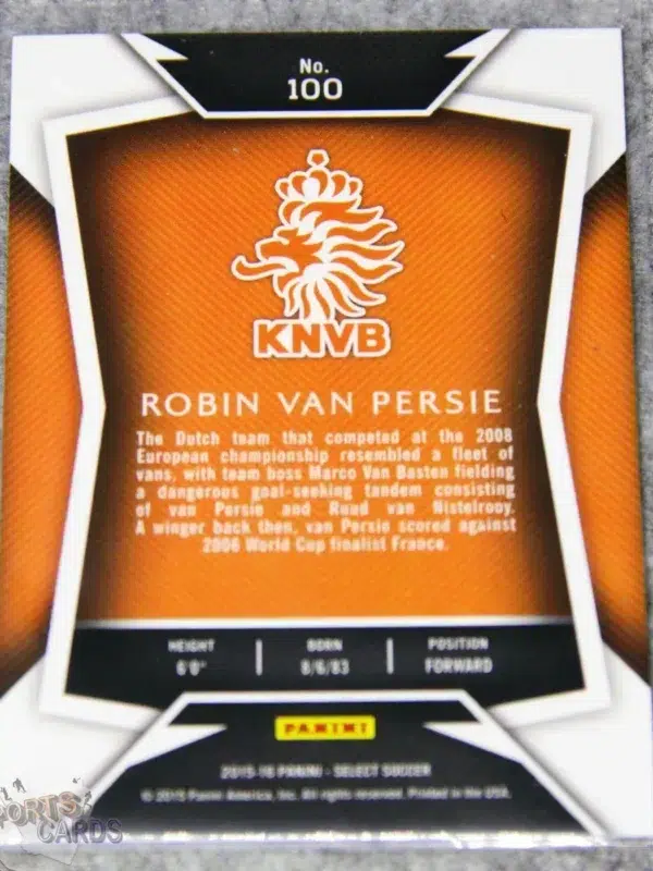 2015-16 Robin van Persie #100 Panini Select-back