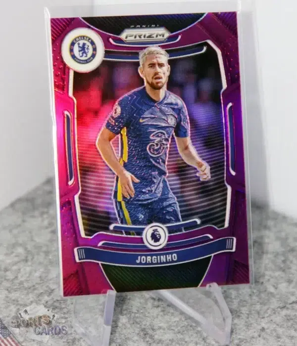 2021-22 Jorginho #249 Panini Prizm Premier League Purple Prizm /99-stand