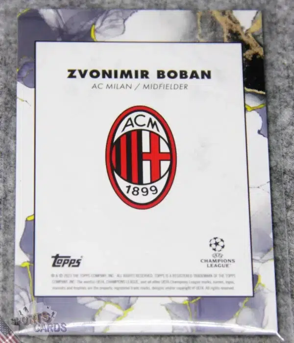 Alternative view of 2022-23 Zvonimir Boban #ZB Topps Inception UEFA Champions League Rainbow Refractor /150