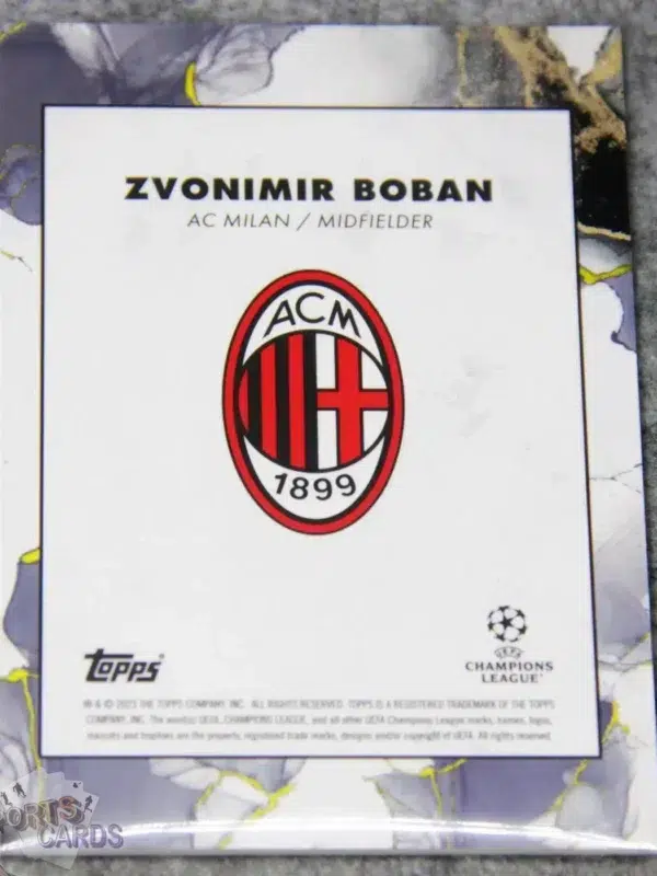 2022-23 Zvonimir Boban Topps Inception UEFA Champions League Rainbow Refractor /150-back