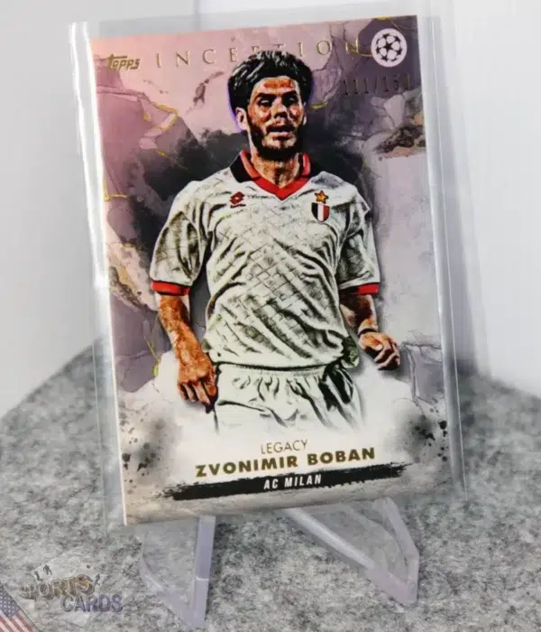 2022-23 Zvonimir Boban Topps Inception UEFA Champions League Rainbow Refractor /150-stand