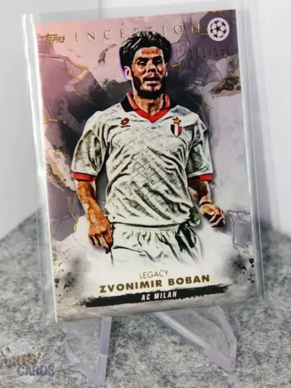 2022-23 Zvonimir Boban #ZB Topps Inception UEFA Champions League Rainbow Refractor /150 - Afbeelding 3
