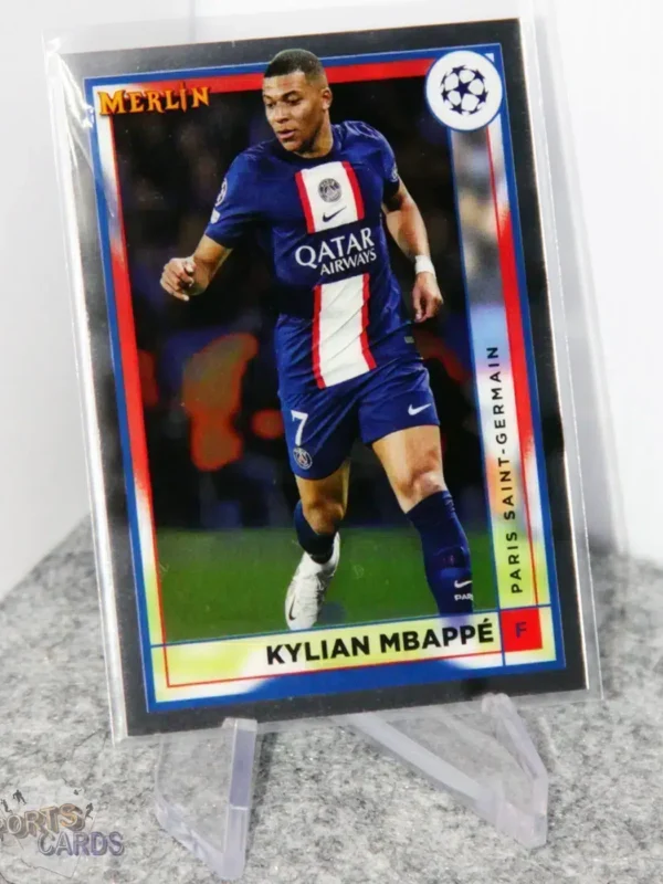 2022-23 Kylian Mbappe #105 Topps Merlin UEFA Champions League - Afbeelding 3