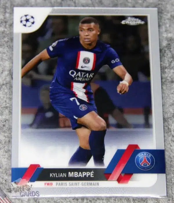 2022-23 Kylian Mbappe #100 Topps Chrome UEFA Champions League-front