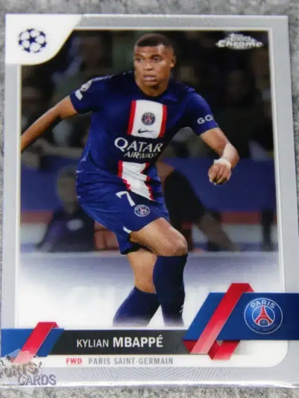 2022-23 Kylian Mbappe #100 Topps Chrome UEFA Champions League-front