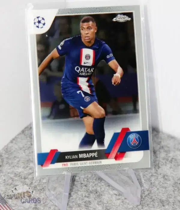 2022-23 Kylian Mbappe #100 Topps Chrome UEFA Champions League-stand