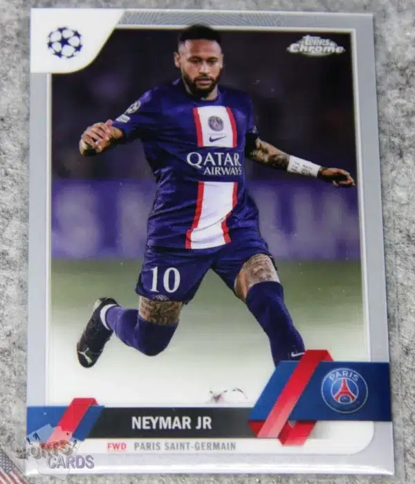 2022-23 Neymar Jr #10 Topps Chrome UEFA Champions League