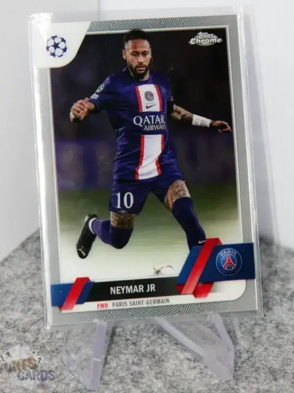2022-23 Neymar Jr #10 Topps Chrome UEFA Champions League - Afbeelding 3