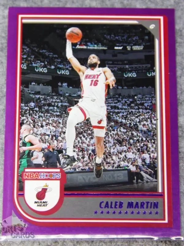 2022-23 Caleb Martin #104 Panini NBA Hoops Purple Parallel SP