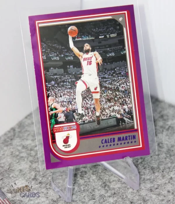 2022-23 Caleb Martin #104 Panini NBA Hoops Purple Parallel SP-stand