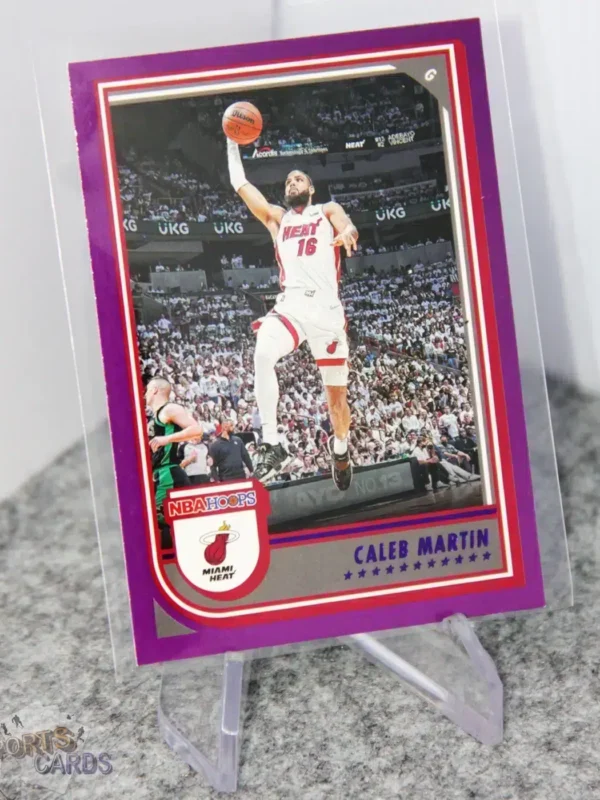 2022-23 Caleb Martin #104 Panini NBA Hoops Purple Parallel SP-stand