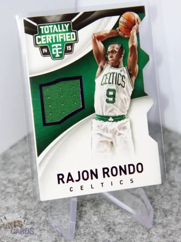 2014-15 Rajon Rondo #62 Panini Totally Certified Jerseys Purple Parallel Die-Cut /99 - Afbeelding 3
