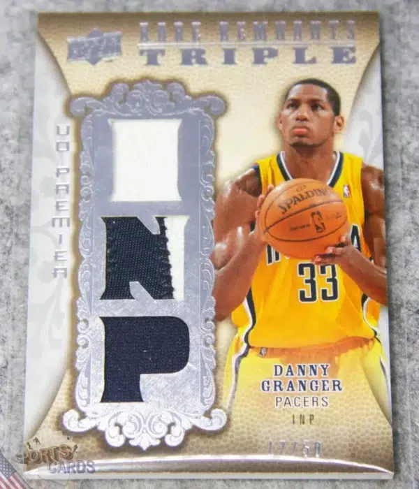 2008-09 Danny Granger #RR3-DG Upper Deck Premier Rare Remnants Triple Patch /50
