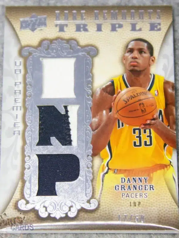 2008-09 Danny Granger #RR3-DG Upper Deck Premier Rare Remnants Triple Patch /50-front