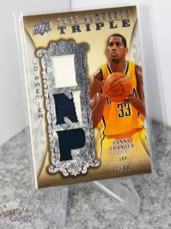 2008-09 Danny Granger #RR3-DG Upper Deck Premier Rare Remnants Triple Patch /50-stand
