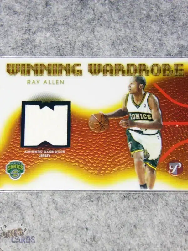 2004-05 Ray Allen #WW-RA Topps Pristine Winning Wardrobe Game Worn Jersey