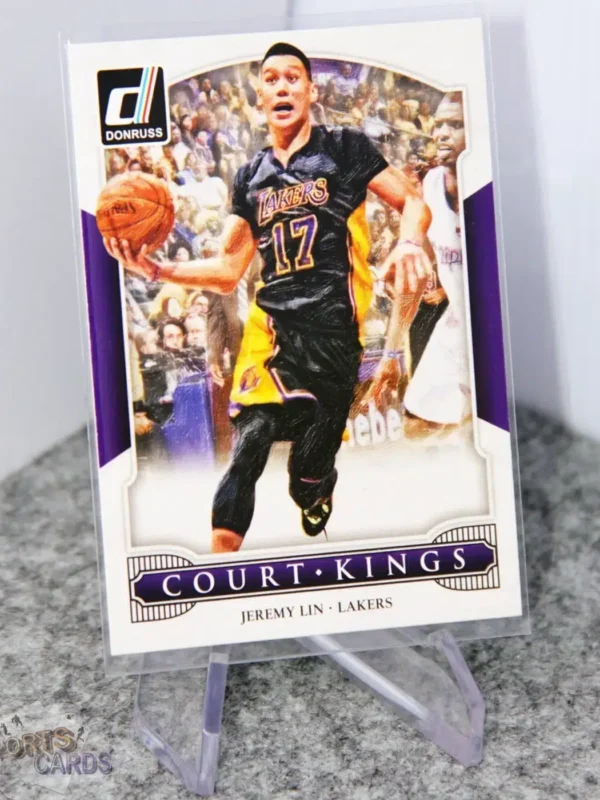 2014-15 Jeremy Lin #34 Panini Donruss Court Kings - Afbeelding 3