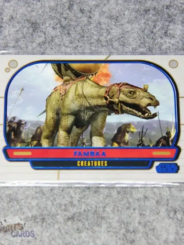 2012 Fambaa #298 Topps Star Wars Galactic Files Creatures Blue Refractor /350-front
