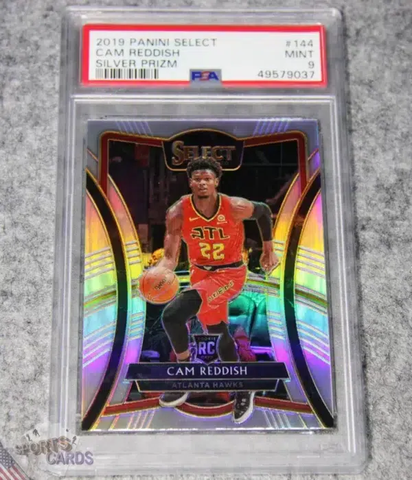 2019-20 Cam Reddish #144 Panini Select Silver Prizm RC PSA 9 MINT