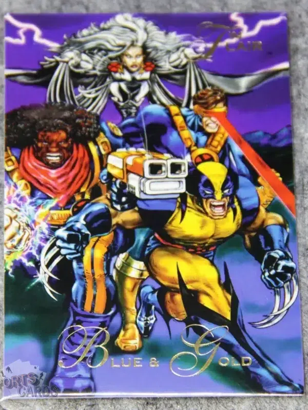 1994 Blue & Gold #84 Fleer Marvel Flair '94 Two Teams of X-Men