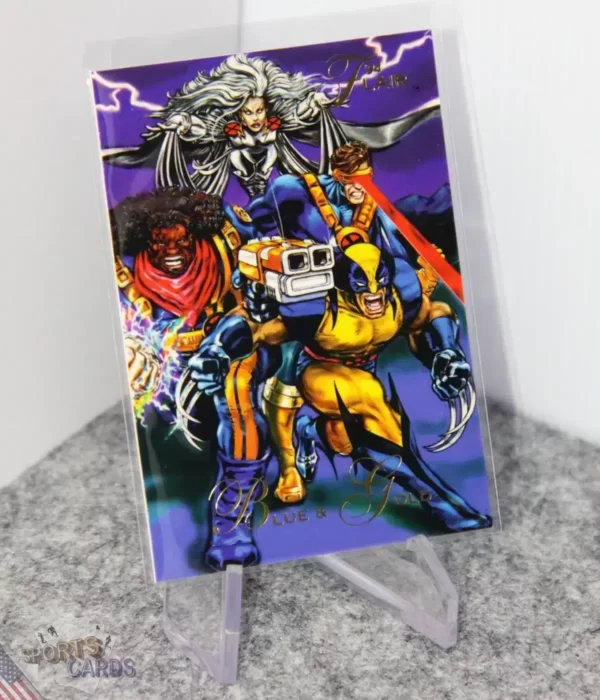 1994 Blue & Gold #84 Fleer Marvel Flair '94 Two Teams of X-Men-stand