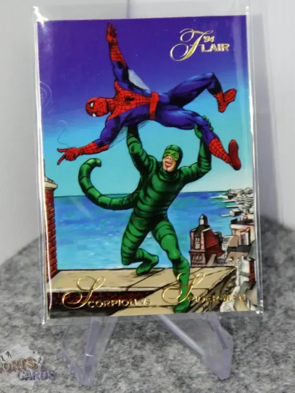 1994 Scorpion vs Spider-Man #15 Fleer Marvel Flair '94-stand