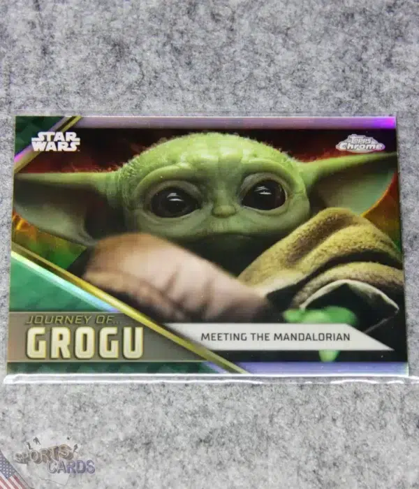 2023 Journey of Grogu #JG-2 Topps Chrome Star Wars Meeting the Mandalorian